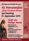 Einladung zum Patronatsfest