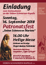 Einladung zum Patronatsfest 2018