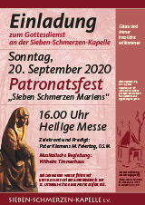 Einladung zum Patronatsfest 2020